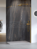NEW TRENDY Kabina ścianka prysznicowa Nesta Gold Brushed 110x200, walk in K-1742